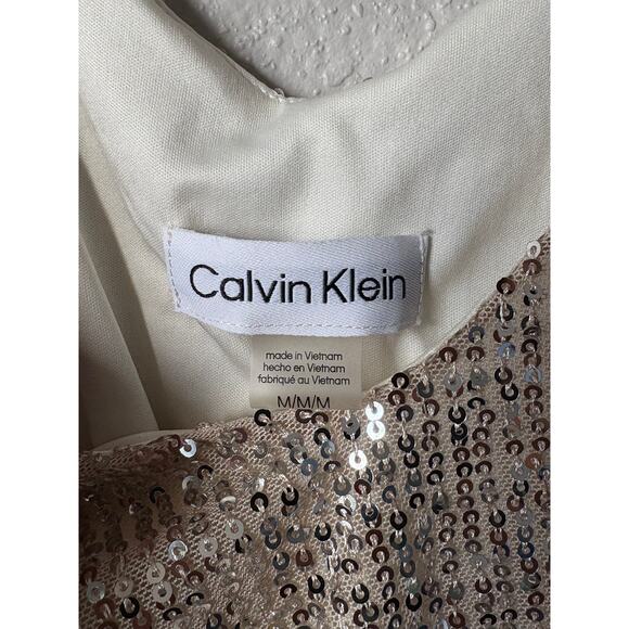 Calvin Klein Sequin Cami Tank Top - Size M - Picture 3 of 3